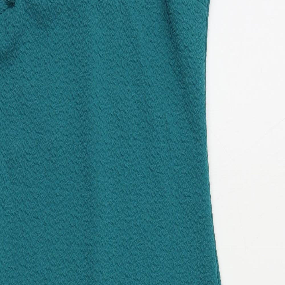 River Island Womens Green Polyester Pencil Dress Size 8 V-Neck Pullover