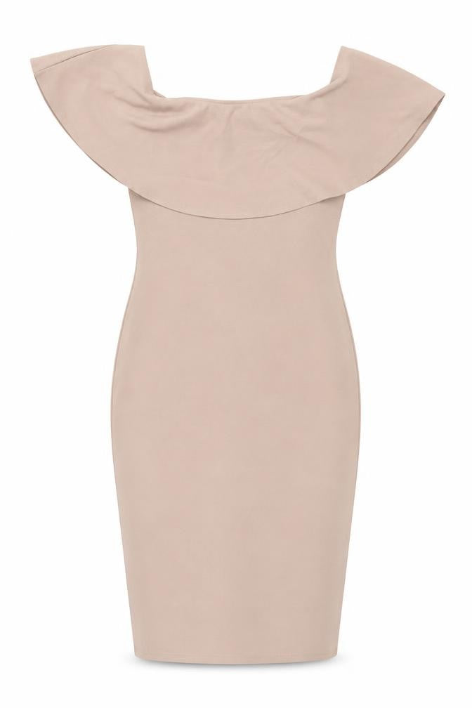 River Island Womens Pink Polyester Pencil Dress Size 10 Boat Neck Pullover
