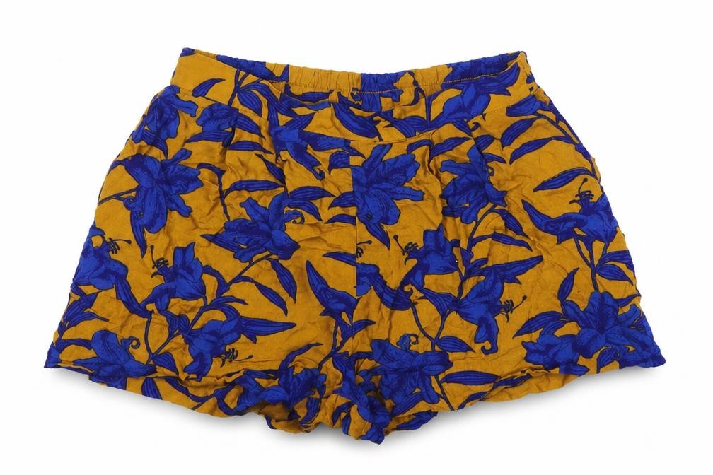 H&M Womens Multicoloured Floral Viscose Hot Pants Shorts Size 4 L3 in Regular Pull On