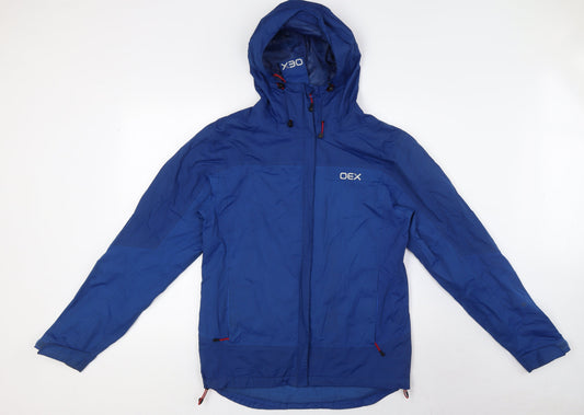 QEX Womens Blue Jacket Size XS Zip