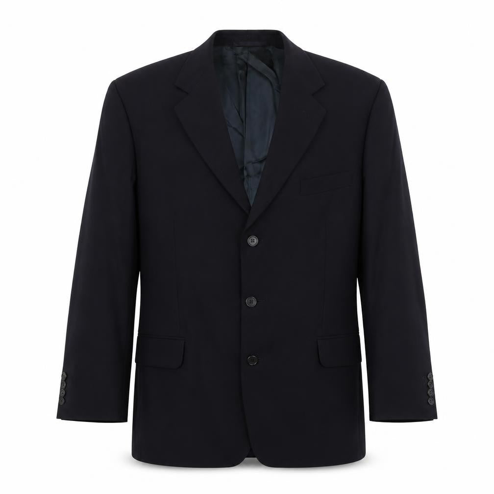 Mens 44 Chest Regular Jaguar Blue Three-Button