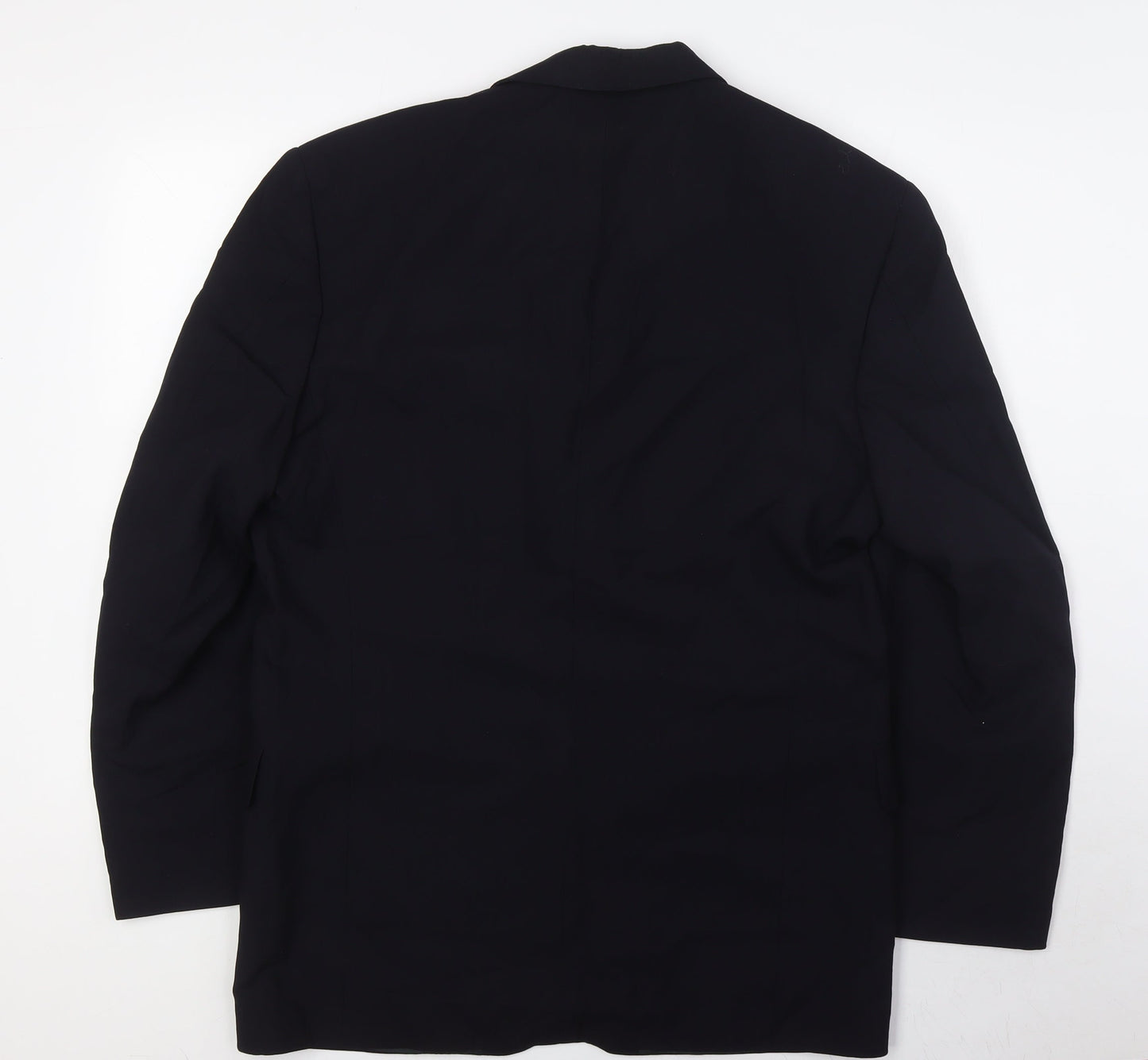 Jaguar Mens Blue Wool Jacket Suit Jacket Size 50 Regular