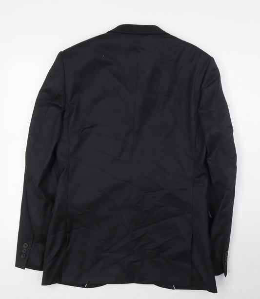 Read Mens Black Wool Jacket Suit Jacket Size 38 Regular