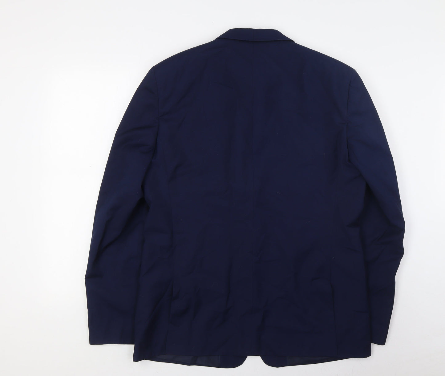 River Island Mens Blue Polyester Jacket Suit Jacket Size 44 Regular
