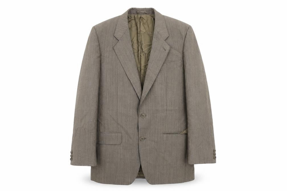 MODENA Mens Beige Polyester Jacket Suit Jacket Size 40 Regular