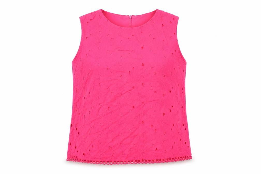 Womens UK Size XL Lakeland Pink Polyester T-Shirt