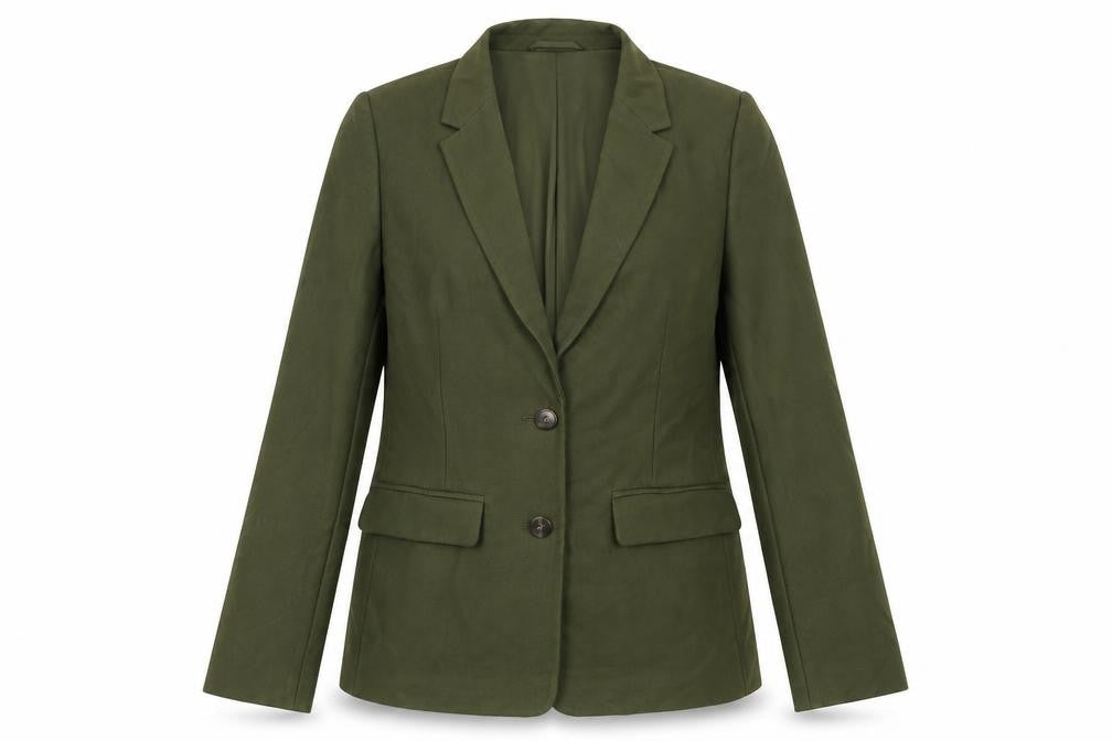 Marks & Spencer Womens Green Jacket Blazer Size 12 Button