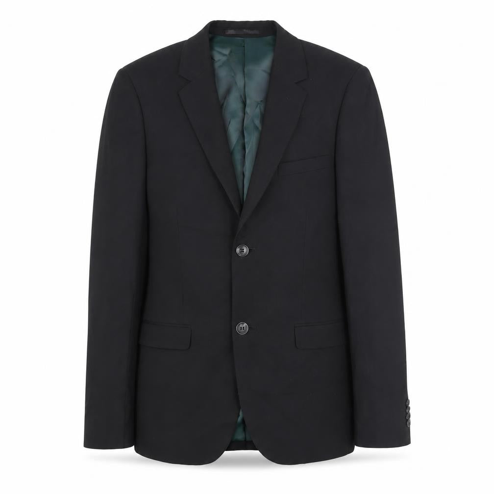 Topman Mens Black Polyester Jacket Suit Jacket Size 34 Regular