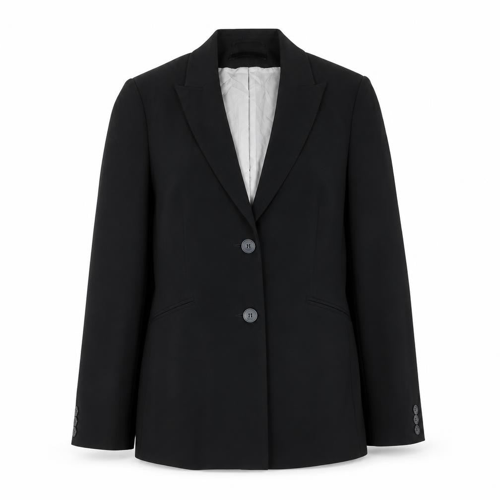 Article Womens Black Polyester Jacket Suit Jacket Size 12