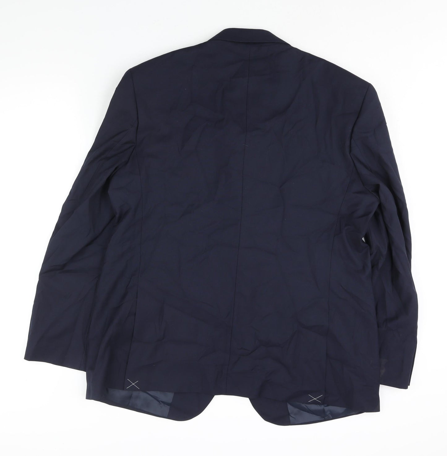 Marks and Spencer Mens Blue Polyester Jacket Suit Jacket Size 46 Regular