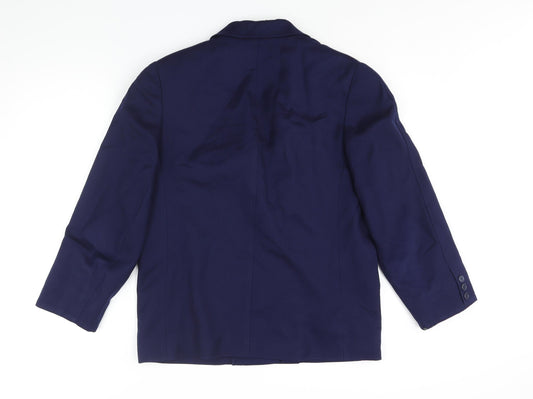 EX Womens Blue Jacket Blazer Size 14 Button