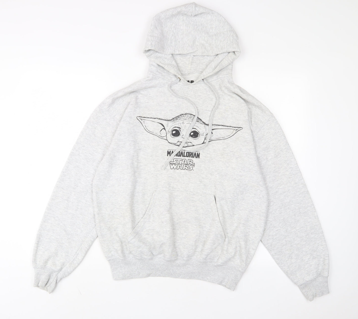 Star Wars Mens Grey Cotton Pullover Hoodie Size M
