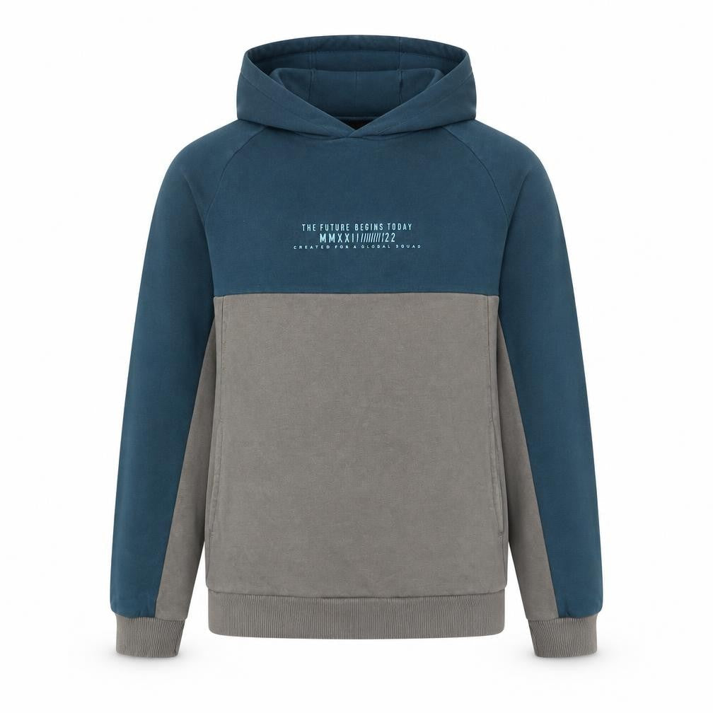 Marks and Spencer Boys Blue Cotton Pullover Hoodie Size 12-13 Years Pullover