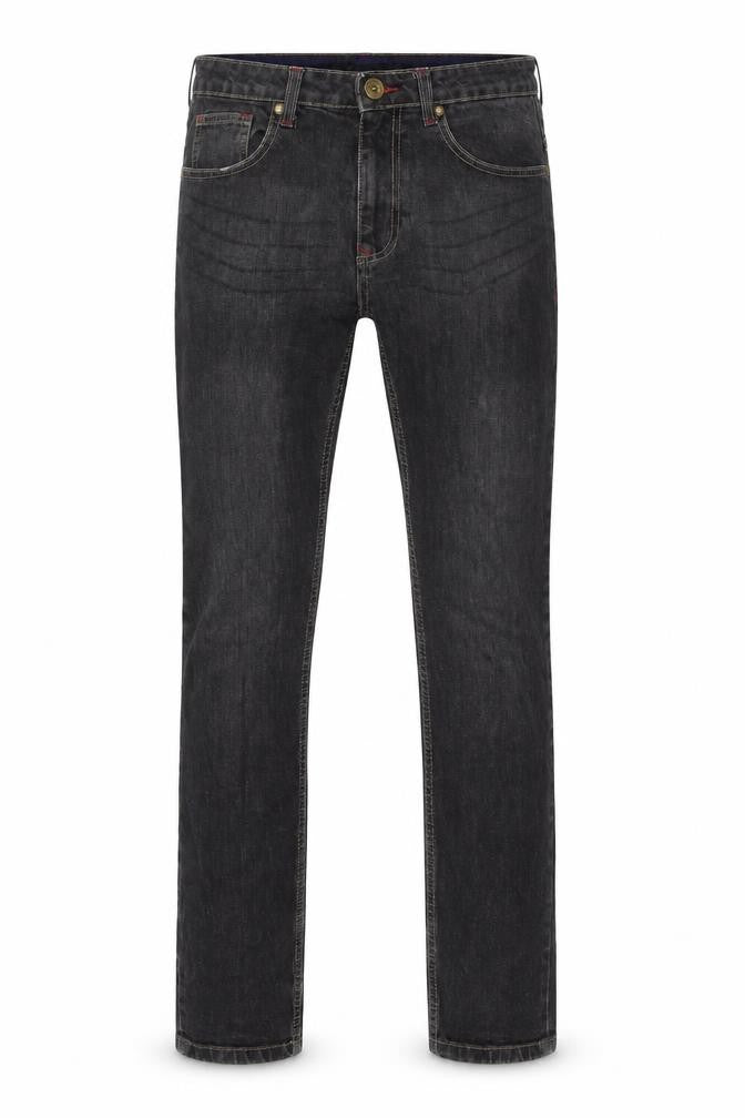 Industrialize Mens Black Cotton Straight Jeans Size 30 in L35 in Regular Button