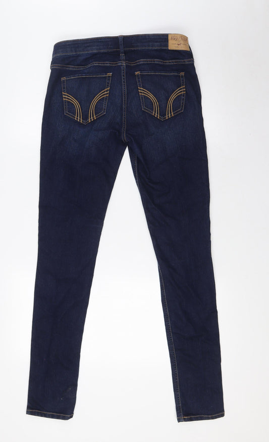 Hollister Womens Blue Cotton Skinny Jeans Size 28 in L32 in Regular Buckle