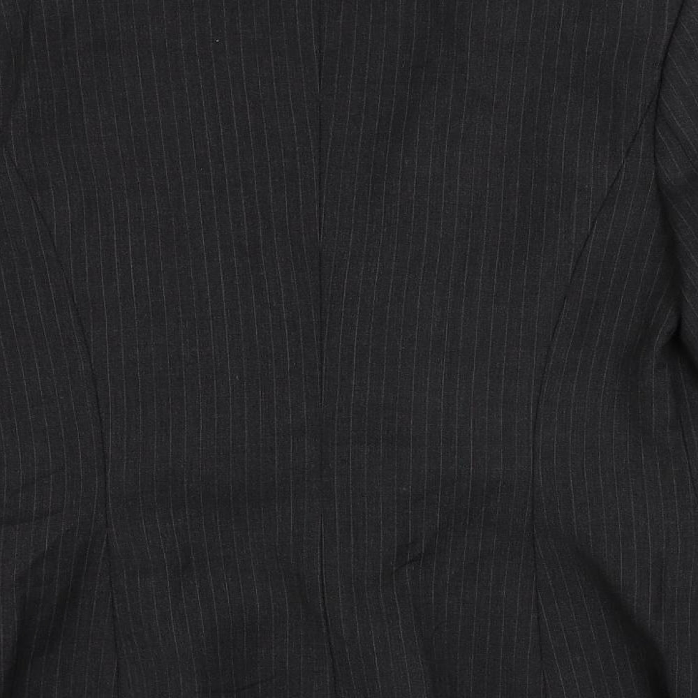 G2000 Womens Grey Striped Jacket Blazer Size XS Button