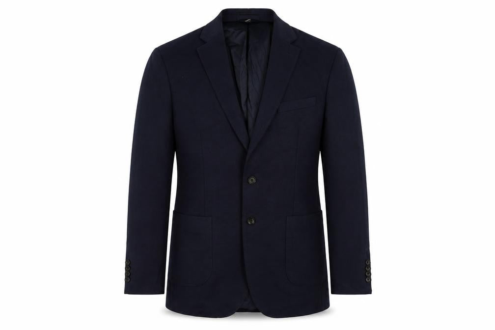 Marks and Spencer Mens Blue Polyamide Jacket Suit Jacket Size 42 Regular