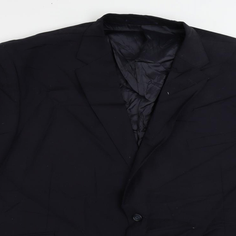 Brook Taverner Mens Blue Wool Jacket Suit Jacket Size 50 Regular