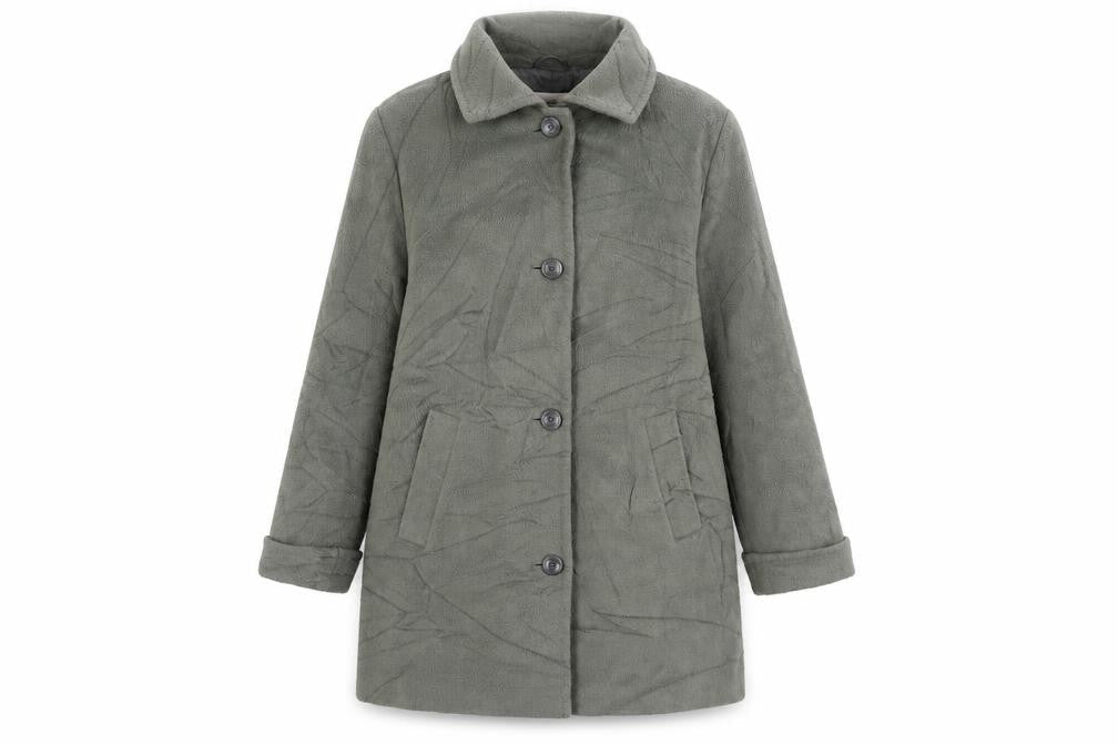 Marks & Spencer Womens Grey Overcoat Coat Size 18 Button