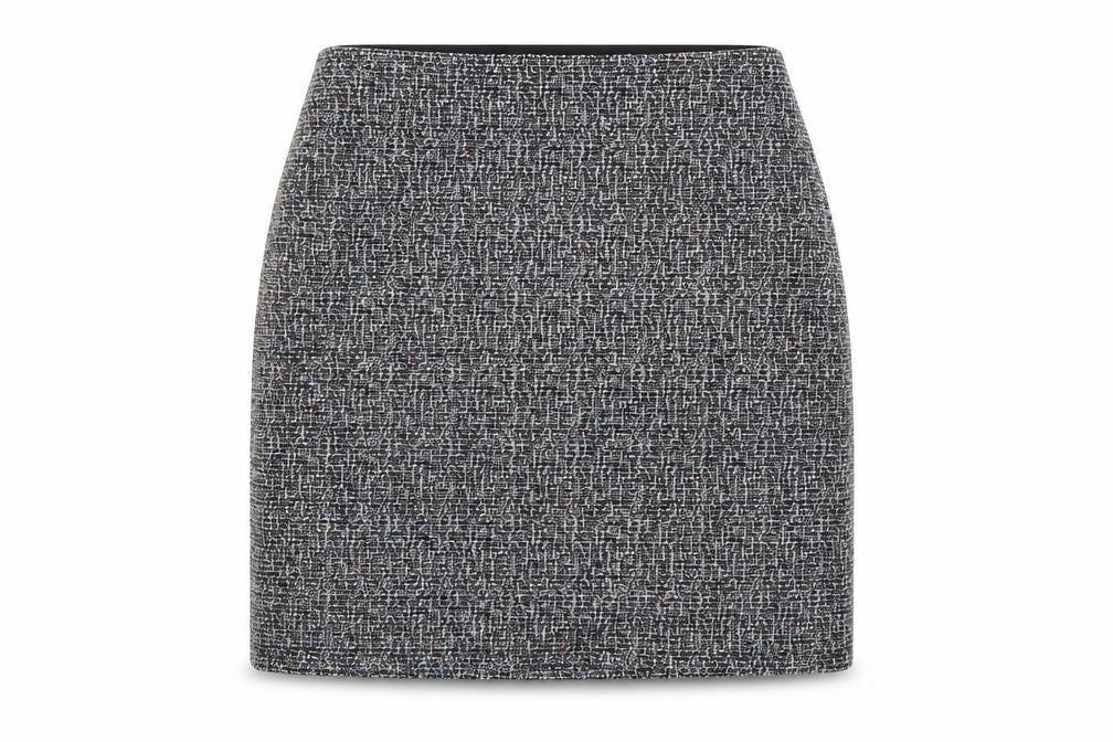 Marks and Spencer Womens Grey Polyester Straight & Pencil Skirt Size 14