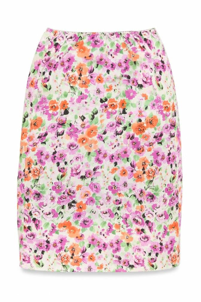 Topshop Womens Multicoloured Floral Polyester Swing Skirt Size 14