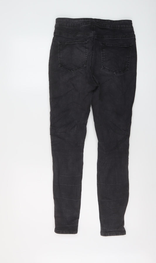 TU Womens Green Cotton Jegging Jeans Size 10 L27 in Regular Button