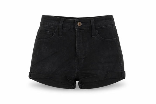 Hollister Womens Black Cotton Hot Pants Shorts Size 26 in L3 in Regular Button