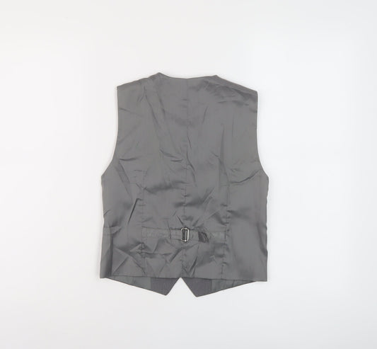 NEXT Boys Grey Jacket Waistcoat Size 8 Years Button