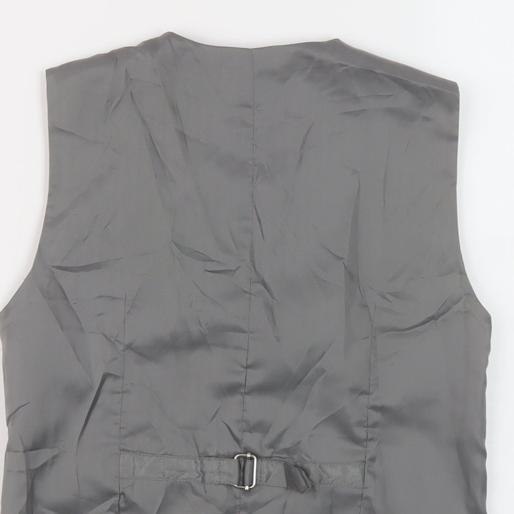 NEXT Boys Grey Jacket Waistcoat Size 8 Years Button