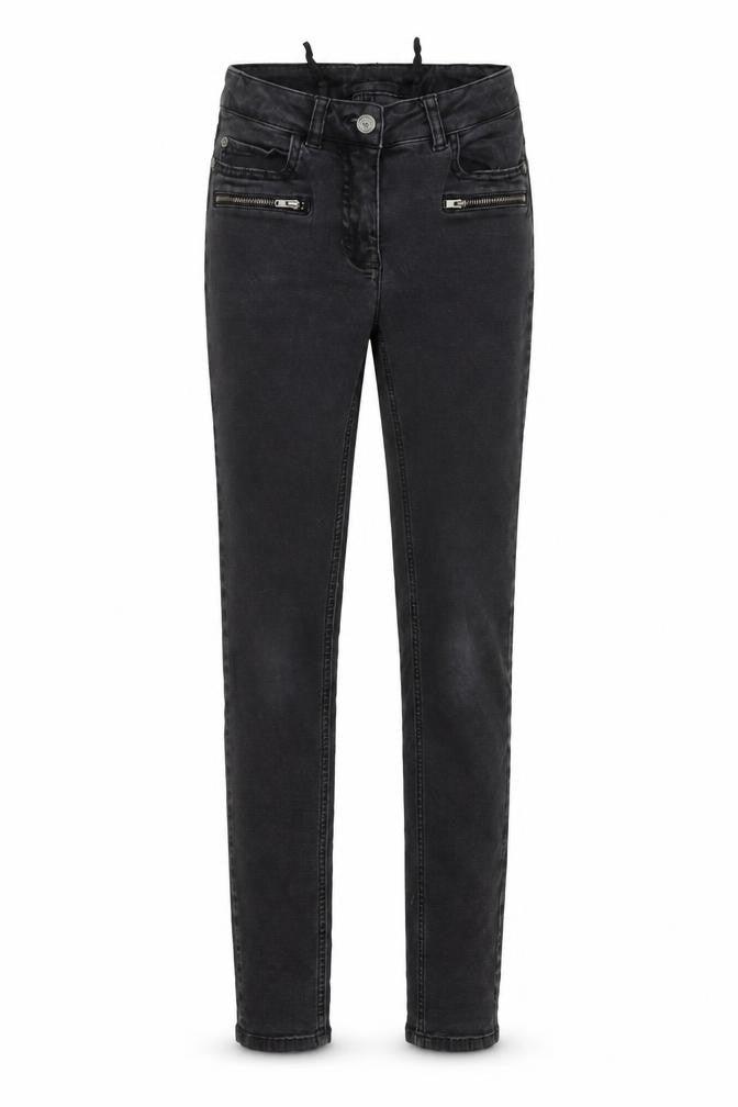 Madeline Womens Grey Cotton Skinny Jeans Size 24 in L30 in Regular Button