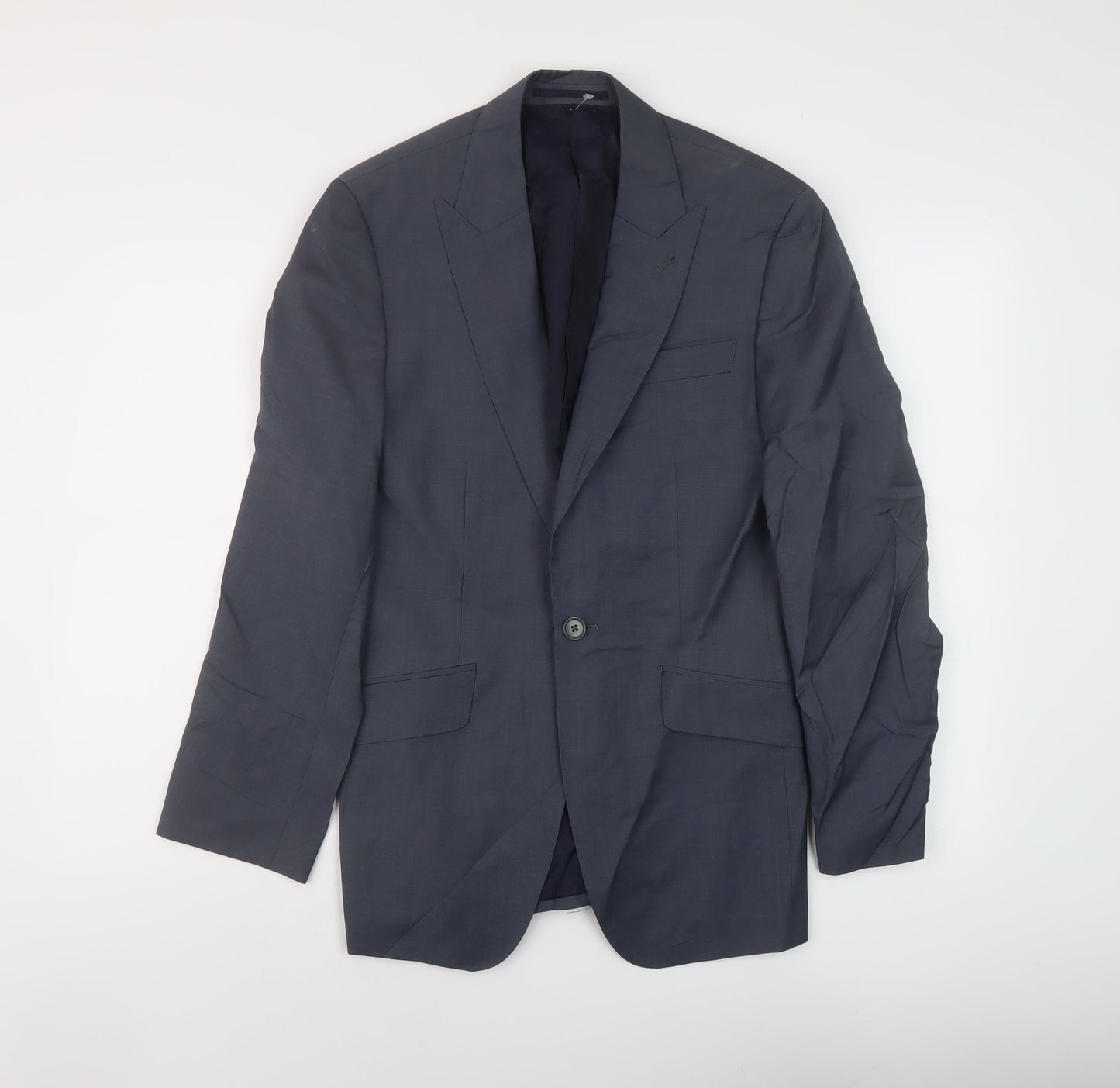 NEXT Mens Blue Wool Jacket Suit Jacket Size S Regular