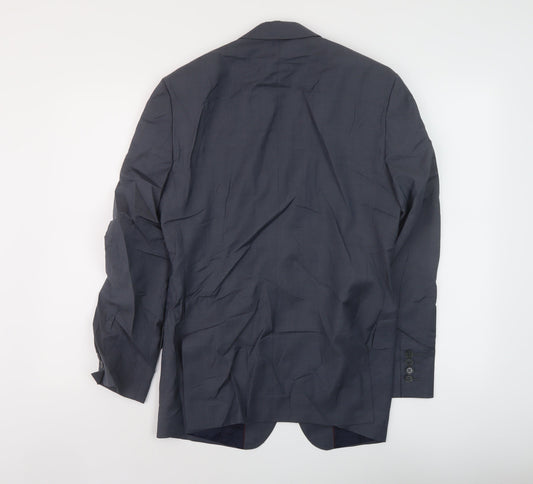 NEXT Mens Blue Wool Jacket Suit Jacket Size S Regular