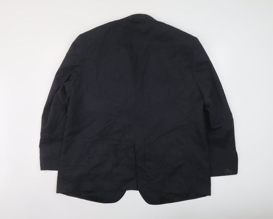 Marks and Spencer Mens Blue Polyester Jacket Suit Jacket Size XL Regular