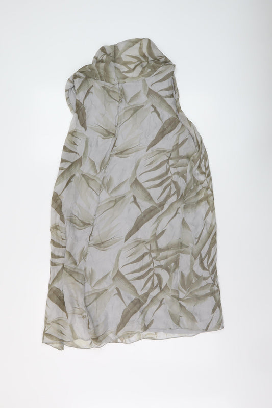 Elena Bardi Womens Beige Geometric Polyester Tank Dress Size M Cowl Neck Pullover