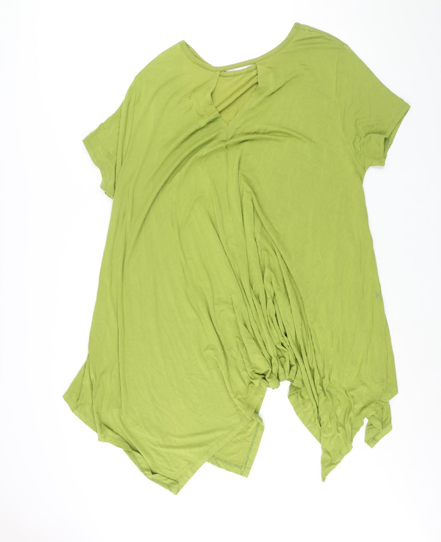 Antthony Womens Green Viscose Shift Size XL Round Neck Pullover