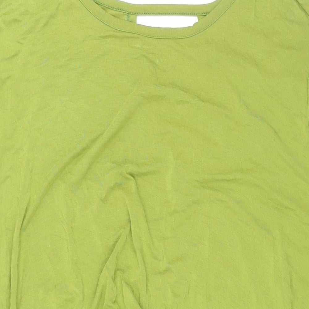 Antthony Womens Green Viscose Shift Size XL Round Neck Pullover