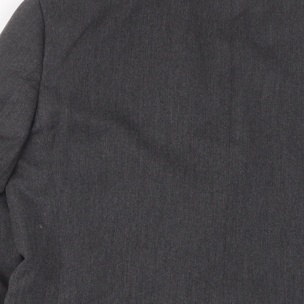 Marks and Spencer Mens Grey Polyester Jacket Suit Jacket Size 38 Regular - Inside pockets