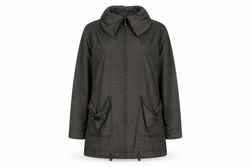 Marks & Spencer Womens Brown Parka Jacket Size 14 Zip