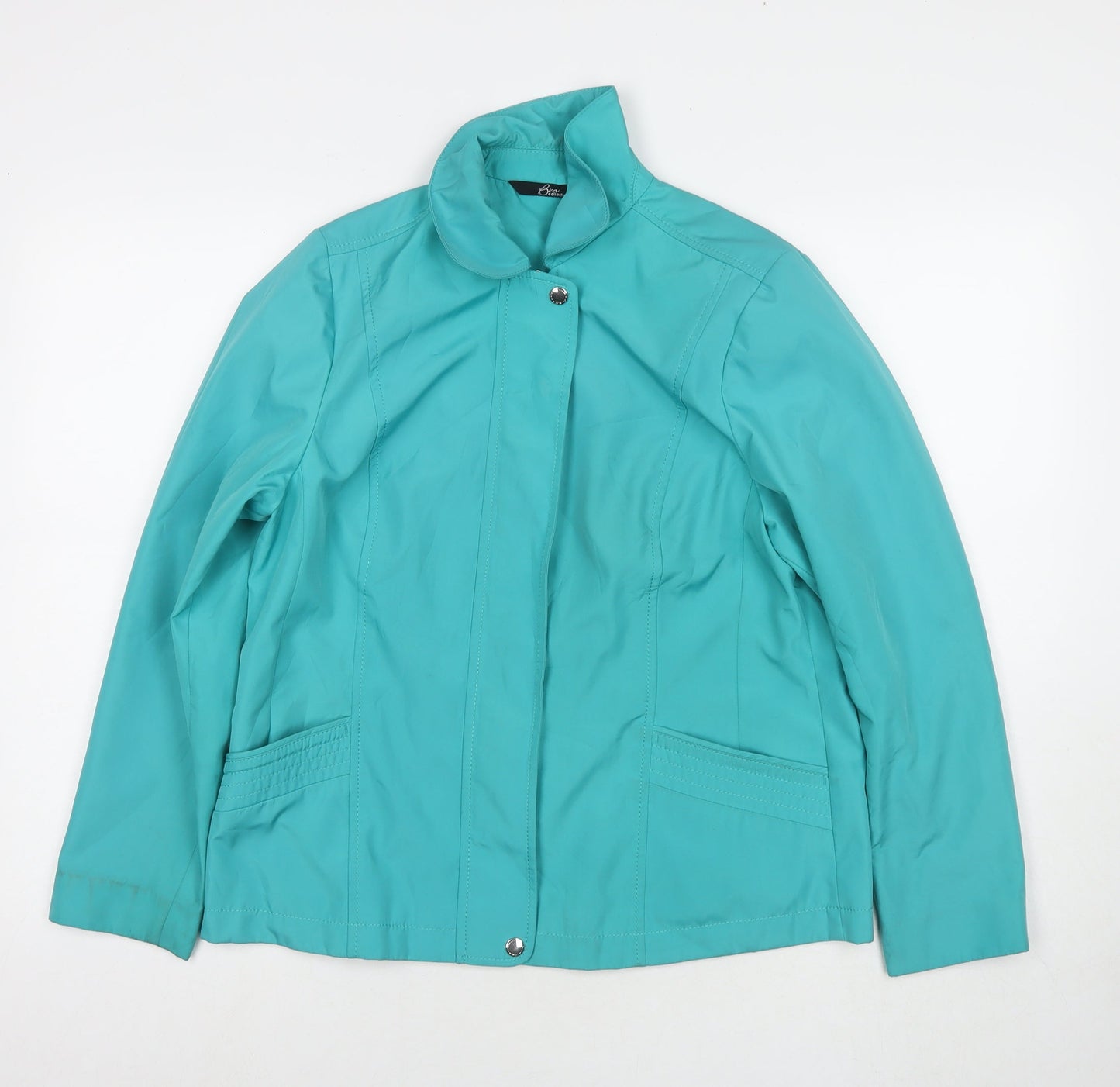 Bonmarché Womens Blue Jacket Size S Zip