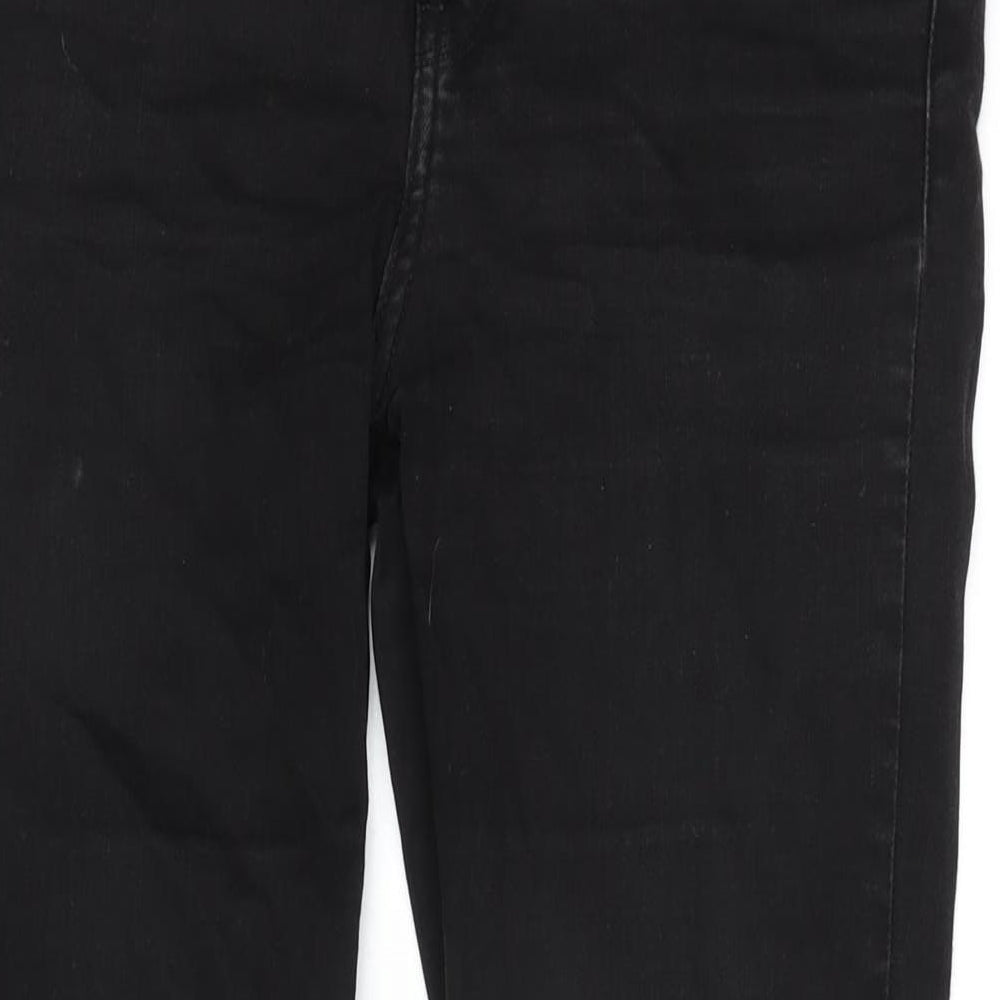 Levi's Womens Grey Cotton Blend Straight Jeans Size 30 in L29 in Slim Zip