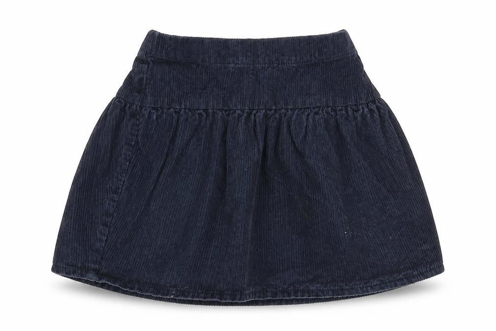 TU Girls Blue Cotton Skater Skirt Size 5-6 Years Regular