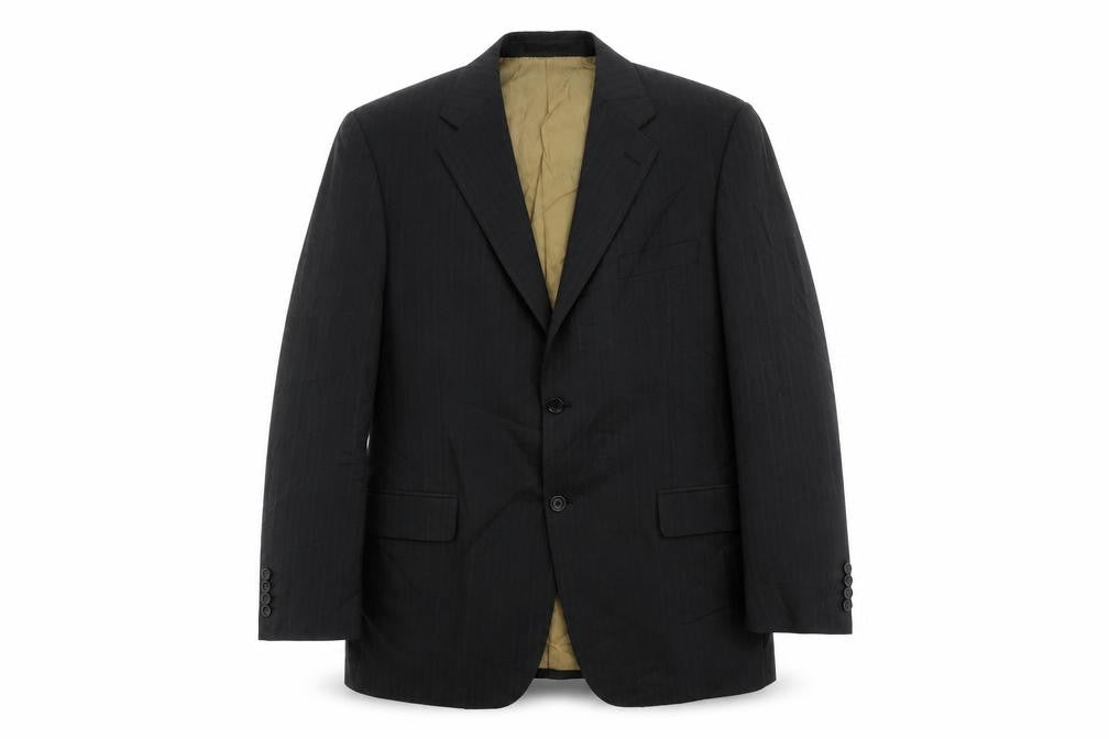 Mens 42 Chest Regular Racing Green Black Two-Button