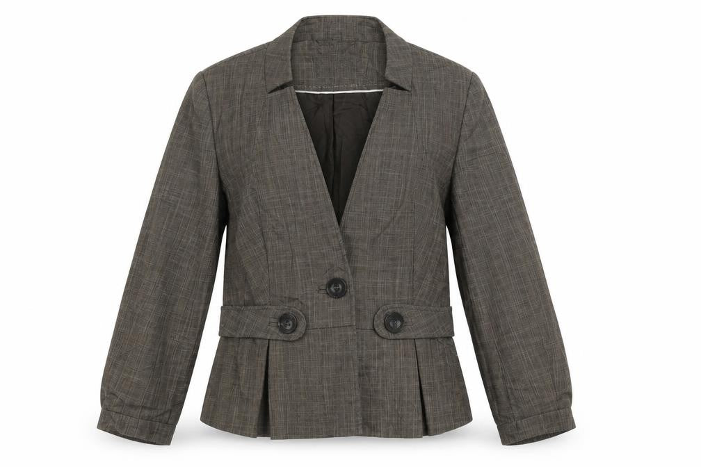 Next Womens Brown Jacket Blazer Size 12 Button