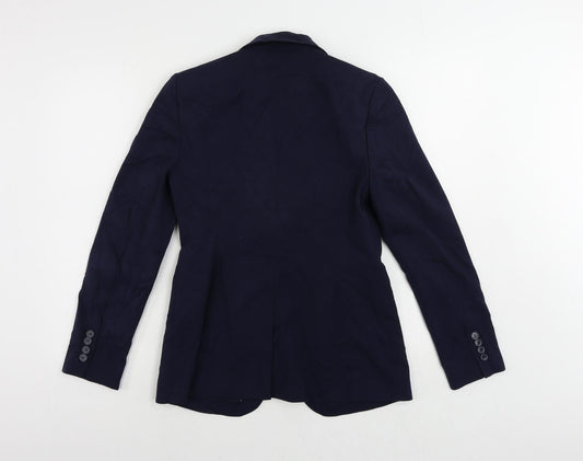 Marks and Spencer Womens Blue Jacket Blazer Size 10 Button