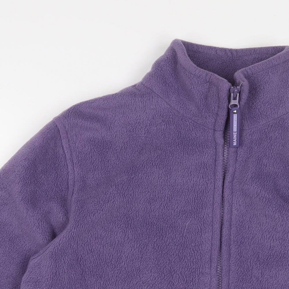 Maine Womens Purple Jacket Size 12 Zip - Zip Pockets