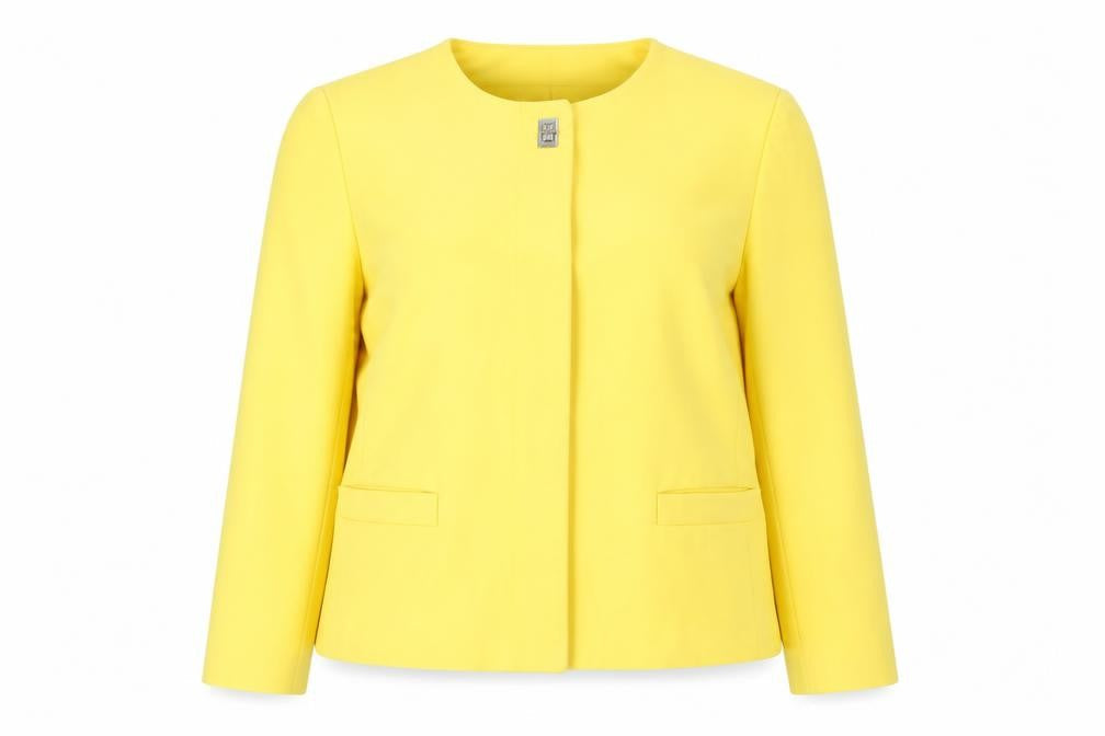 Zara Womens Yellow Jacket Size S Snap