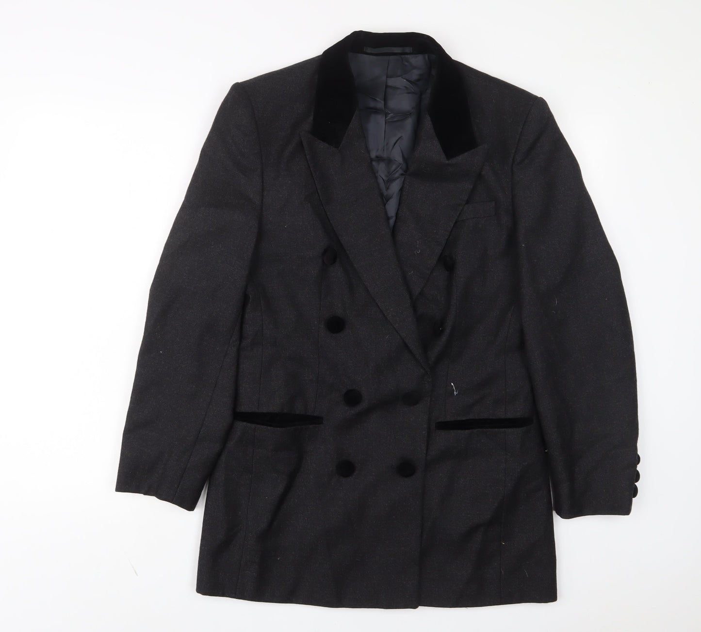 Marks and Spencer Womens Grey Jacket Size 10 Button