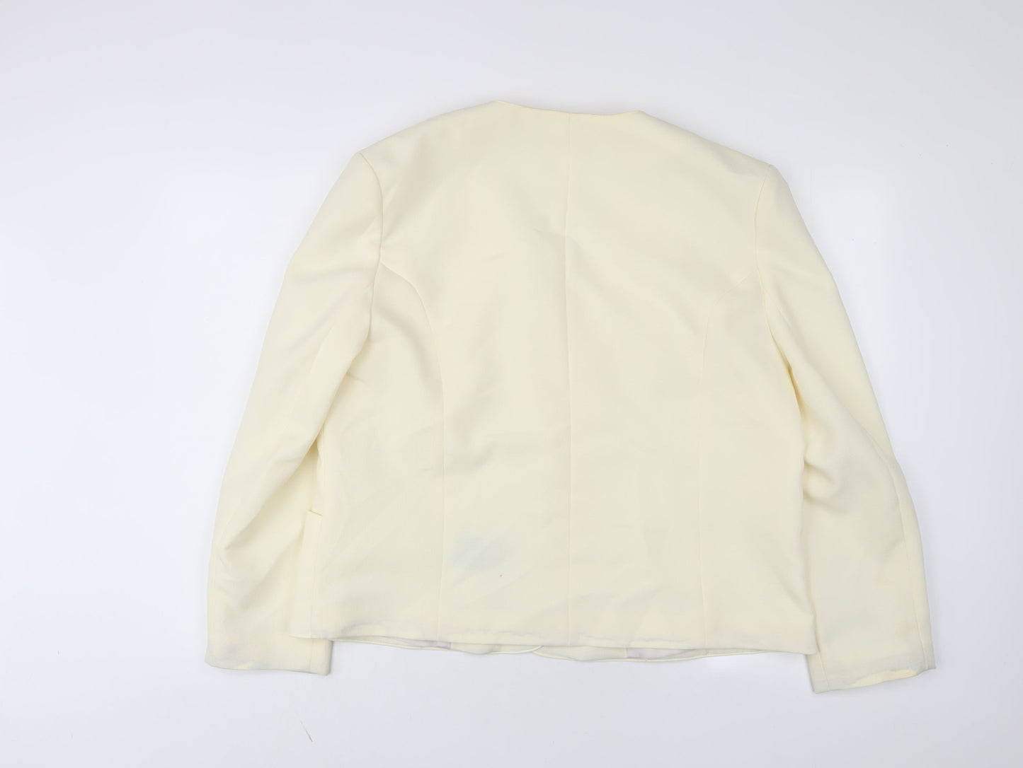 Debenhams Womens Ivory Jacket Size 18 Button
