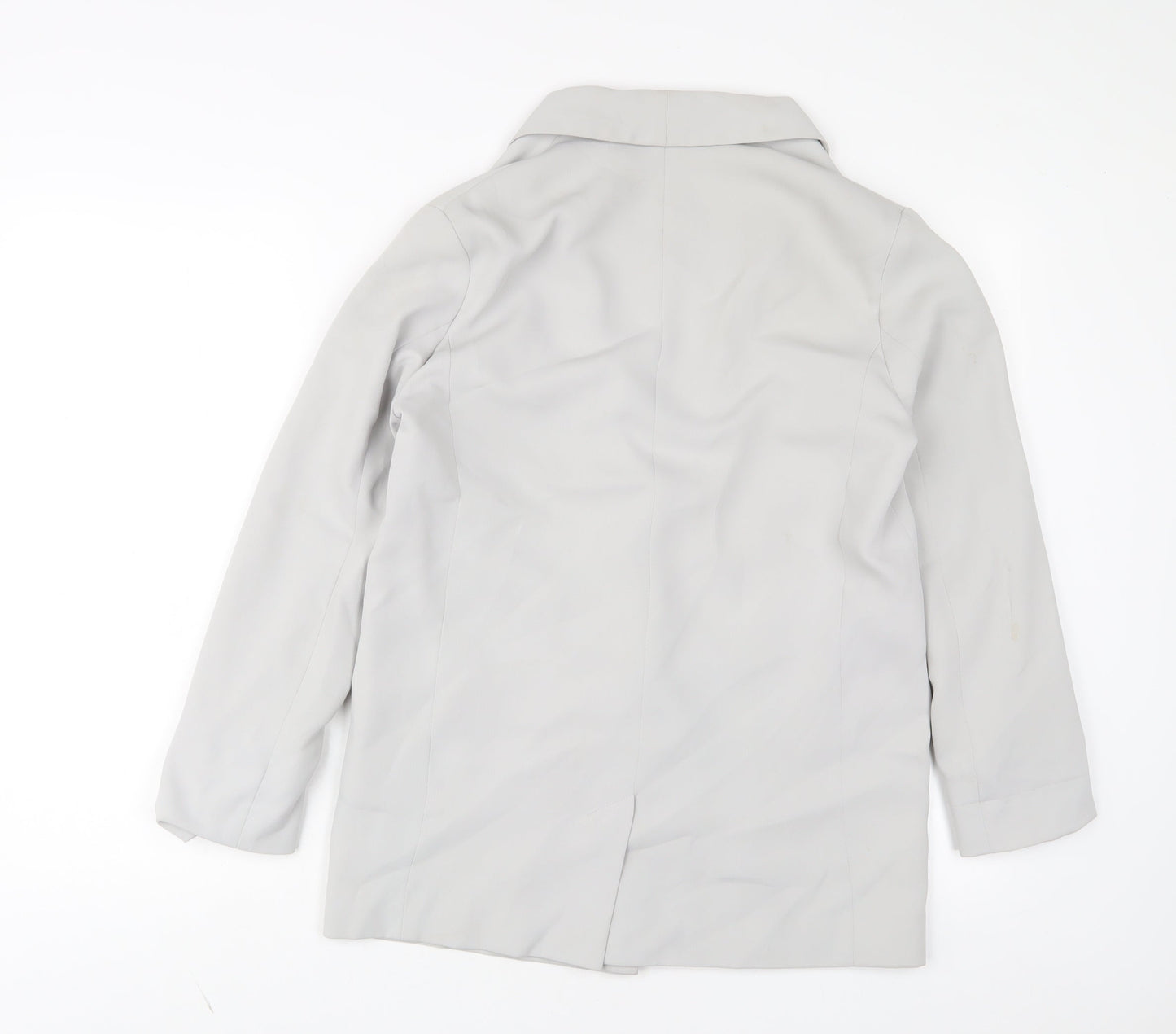 Topshop Womens Grey Jacket Blazer Size 8 Button