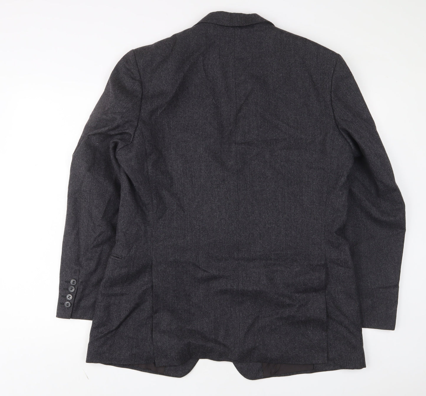 St Michael Mens Grey Wool Jacket Suit Jacket Size 42 Regular